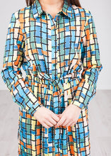 Load image into Gallery viewer, Frankie Multicoloured Midi Dress - The Walk in Wardrobe