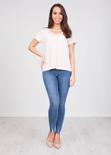 Load image into Gallery viewer, Frankie Pink Stripe T-Shirt - The Walk in Wardrobe