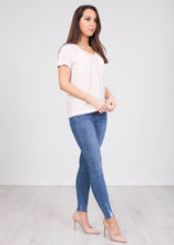 Load image into Gallery viewer, Frankie Pink Stripe T-Shirt - The Walk in Wardrobe