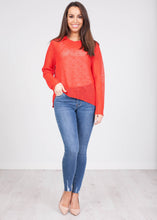 Load image into Gallery viewer, Frankie Red Knit Top - The Walk in Wardrobe