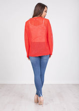 Load image into Gallery viewer, Frankie Red Knit Top - The Walk in Wardrobe