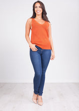 Load image into Gallery viewer, Frankie Rust Vest Top - The Walk in Wardrobe