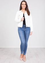 Load image into Gallery viewer, Frankie White Denim Jacket - The Walk in Wardrobe