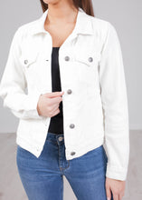 Load image into Gallery viewer, Frankie White Denim Jacket - The Walk in Wardrobe
