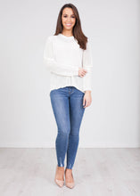 Load image into Gallery viewer, Frankie White Knit Top - The Walk in Wardrobe