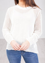 Load image into Gallery viewer, Frankie White Knit Top - The Walk in Wardrobe