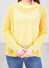 Load image into Gallery viewer, Frankie Yellow Knit Top - The Walk in Wardrobe