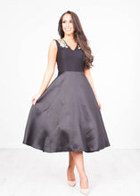 Load image into Gallery viewer, Georgia Black Full Skirt Dress - The Walk in Wardrobe