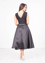 Load image into Gallery viewer, Georgia Black Full Skirt Dress - The Walk in Wardrobe
