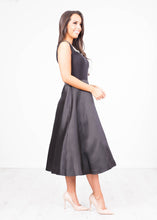 Load image into Gallery viewer, Georgia Black Full Skirt Dress - The Walk in Wardrobe