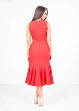 Load image into Gallery viewer, Georgia Drop Hem Peplum Dress - The Walk in Wardrobe