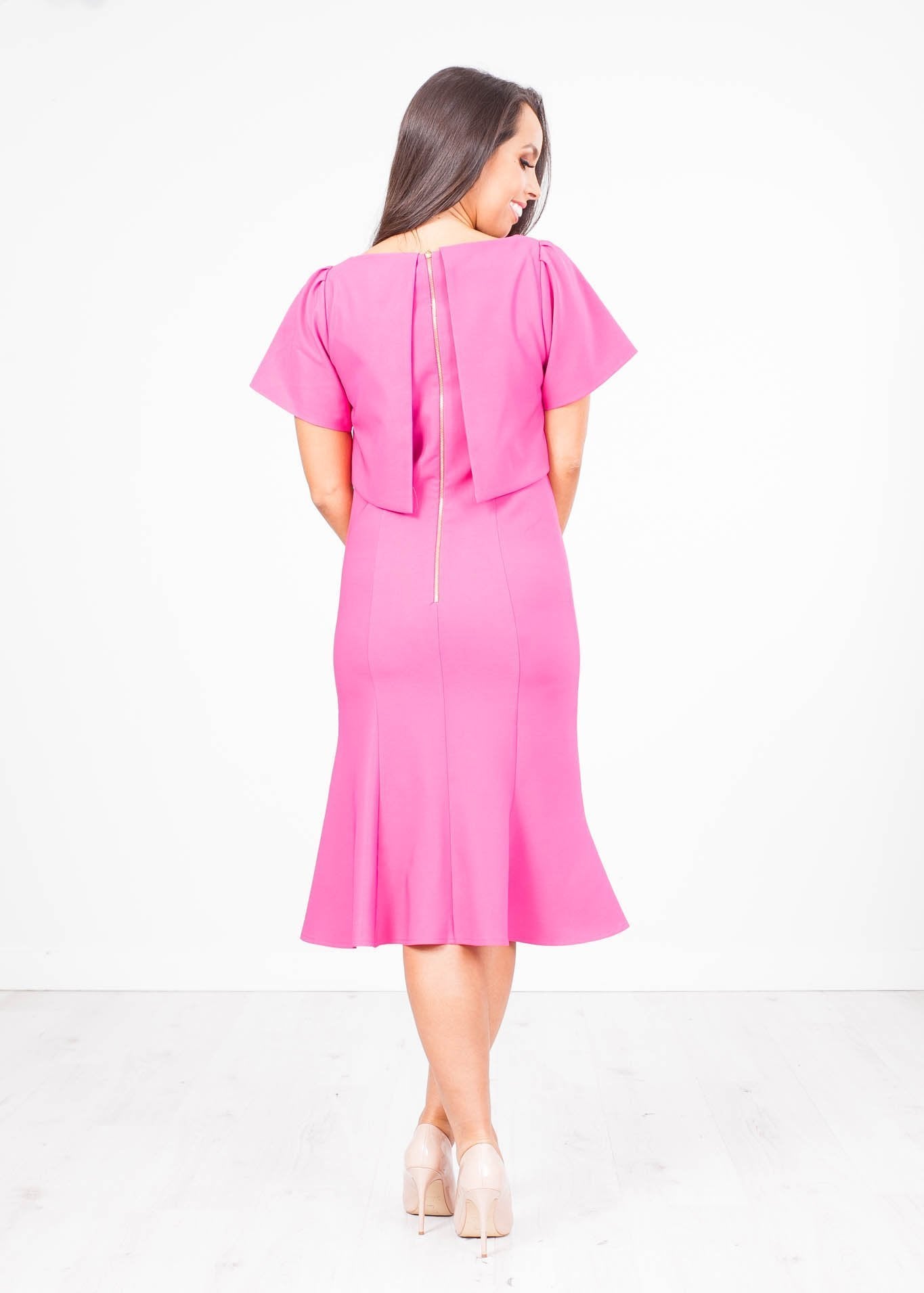 Georgia Magenta Dress - The Walk in Wardrobe