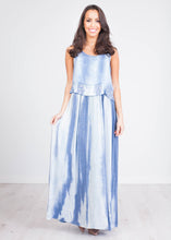 Load image into Gallery viewer, Gia Blue Shimmer Dress - The Walk in Wardrobe