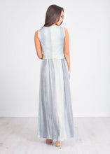 Load image into Gallery viewer, Gia Neutral Shimmer Dress - The Walk in Wardrobe