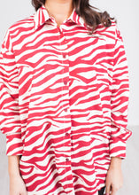 Load image into Gallery viewer, Gia Zebra Print Shirt - The Walk in Wardrobe