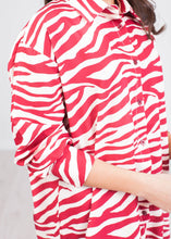 Load image into Gallery viewer, Gia Zebra Print Shirt - The Walk in Wardrobe