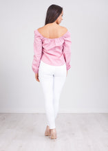 Load image into Gallery viewer, Heidi Pink Bardot Top - The Walk in Wardrobe