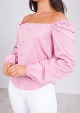 Load image into Gallery viewer, Heidi Pink Bardot Top - The Walk in Wardrobe