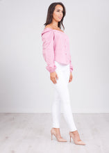 Load image into Gallery viewer, Heidi Pink Bardot Top - The Walk in Wardrobe