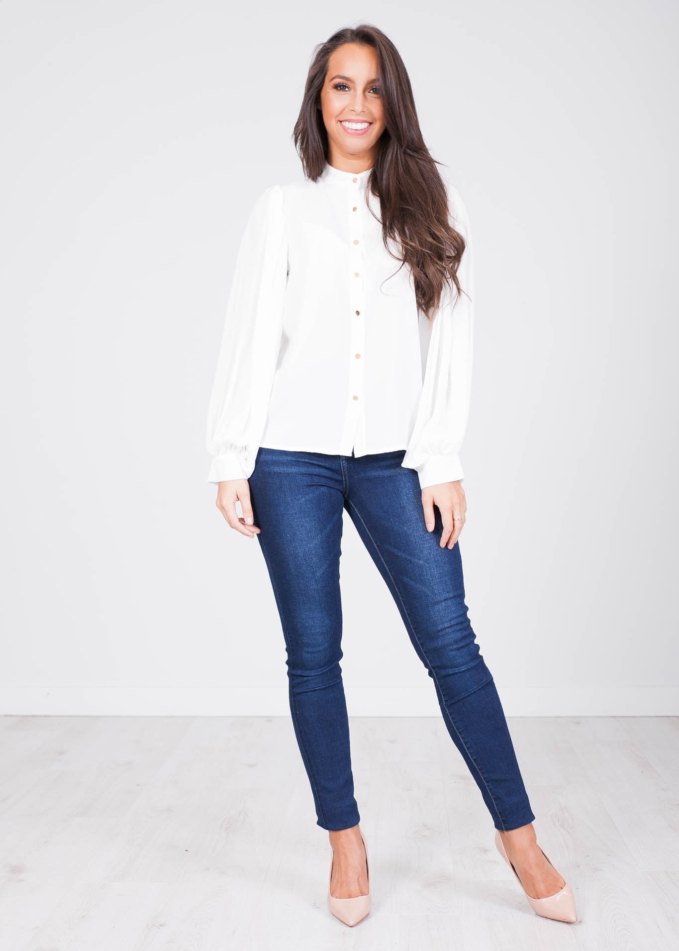 Heidi White Blouse - The Walk in Wardrobe