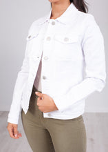 Load image into Gallery viewer, Isla White Denim Jacket - The Walk in Wardrobe