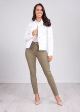 Load image into Gallery viewer, Isla White Denim Jacket - The Walk in Wardrobe
