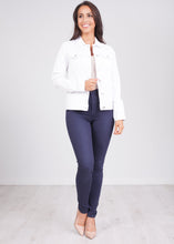 Load image into Gallery viewer, Isla White Denim Jacket - The Walk in Wardrobe