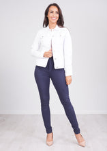 Load image into Gallery viewer, Isla White Denim Jacket - The Walk in Wardrobe