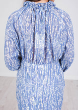 Load image into Gallery viewer, Jasmine Blue Printed Dress - The Walk in Wardrobe