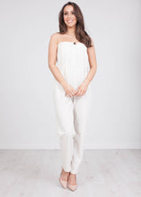 Load image into Gallery viewer, Jasmine Cream Linen Jumpsuit - The Walk in Wardrobe