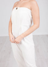 Load image into Gallery viewer, Jasmine Cream Linen Jumpsuit - The Walk in Wardrobe