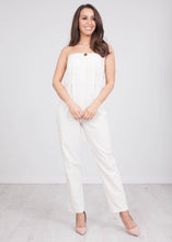 Load image into Gallery viewer, Jasmine Cream Linen Jumpsuit - The Walk in Wardrobe