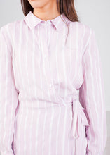 Load image into Gallery viewer, Jasmine Pink Stripe Shirt Dress - The Walk in Wardrobe