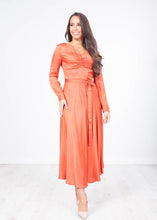 Load image into Gallery viewer, Jasmine Rust Midi Dress - The Walk in Wardrobe