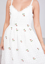 Load image into Gallery viewer, Jasmine White Midi Summer Dress - The Walk in Wardrobe