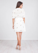 Load image into Gallery viewer, Jasmine White Printed Dress - The Walk in Wardrobe