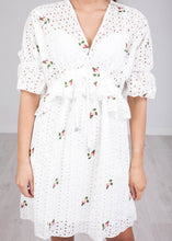 Load image into Gallery viewer, Jasmine White Printed Dress - The Walk in Wardrobe