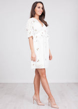 Load image into Gallery viewer, Jasmine White Printed Dress - The Walk in Wardrobe