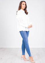 Load image into Gallery viewer, Jasmine White Puff Sleeve Shirt - The Walk in Wardrobe