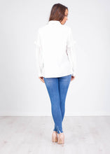 Load image into Gallery viewer, Jasmine White Puff Sleeve Shirt - The Walk in Wardrobe