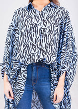 Load image into Gallery viewer, Jasmine Zebra Oversized Shirt - The Walk in Wardrobe
