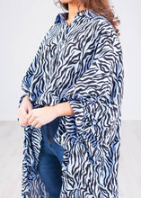 Load image into Gallery viewer, Jasmine Zebra Oversized Shirt - The Walk in Wardrobe