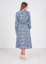 Load image into Gallery viewer, Jasmine Zebra Print Midi Dress - The Walk in Wardrobe