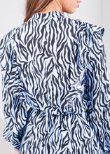 Load image into Gallery viewer, Jasmine Zebra Print Midi Dress - The Walk in Wardrobe