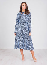 Load image into Gallery viewer, Jasmine Zebra Print Midi Dress - The Walk in Wardrobe