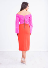 Load image into Gallery viewer, Kay Pink &amp; Red Dress - The Walk in Wardrobe