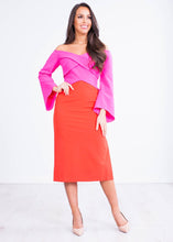 Load image into Gallery viewer, Kay Pink &amp; Red Dress - The Walk in Wardrobe
