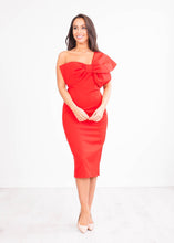 Load image into Gallery viewer, Kay Red Bow Dress - The Walk in Wardrobe