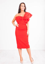 Load image into Gallery viewer, Kay Red Bow Dress - The Walk in Wardrobe