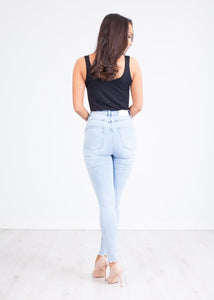 'Kitty' Super High Light Wash Jeans - The Walk in Wardrobe